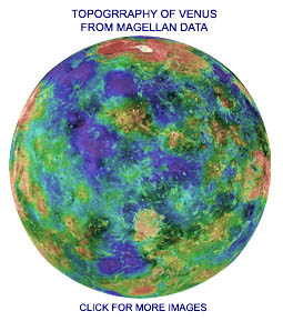 Magellan's Venus Surface Map
